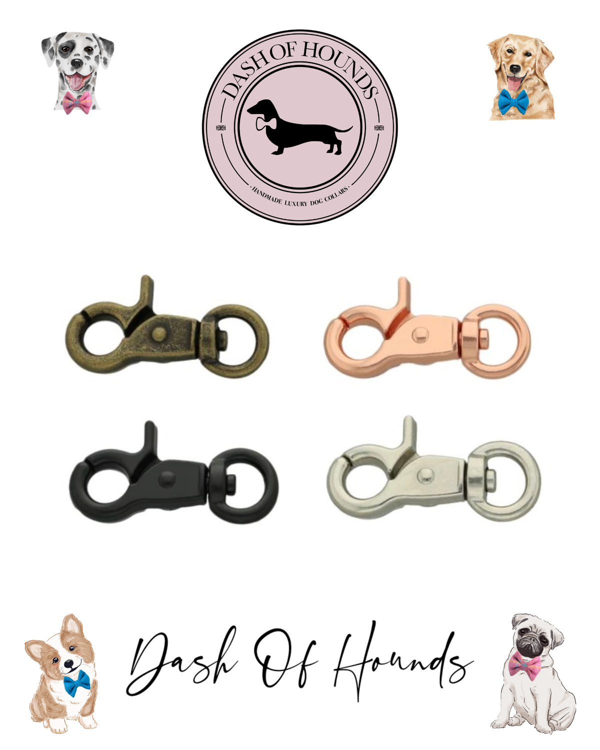 Harris Tweed® Bow Keyring | Bag Charm | Walnut Brown (Copy) Dash Of Hounds