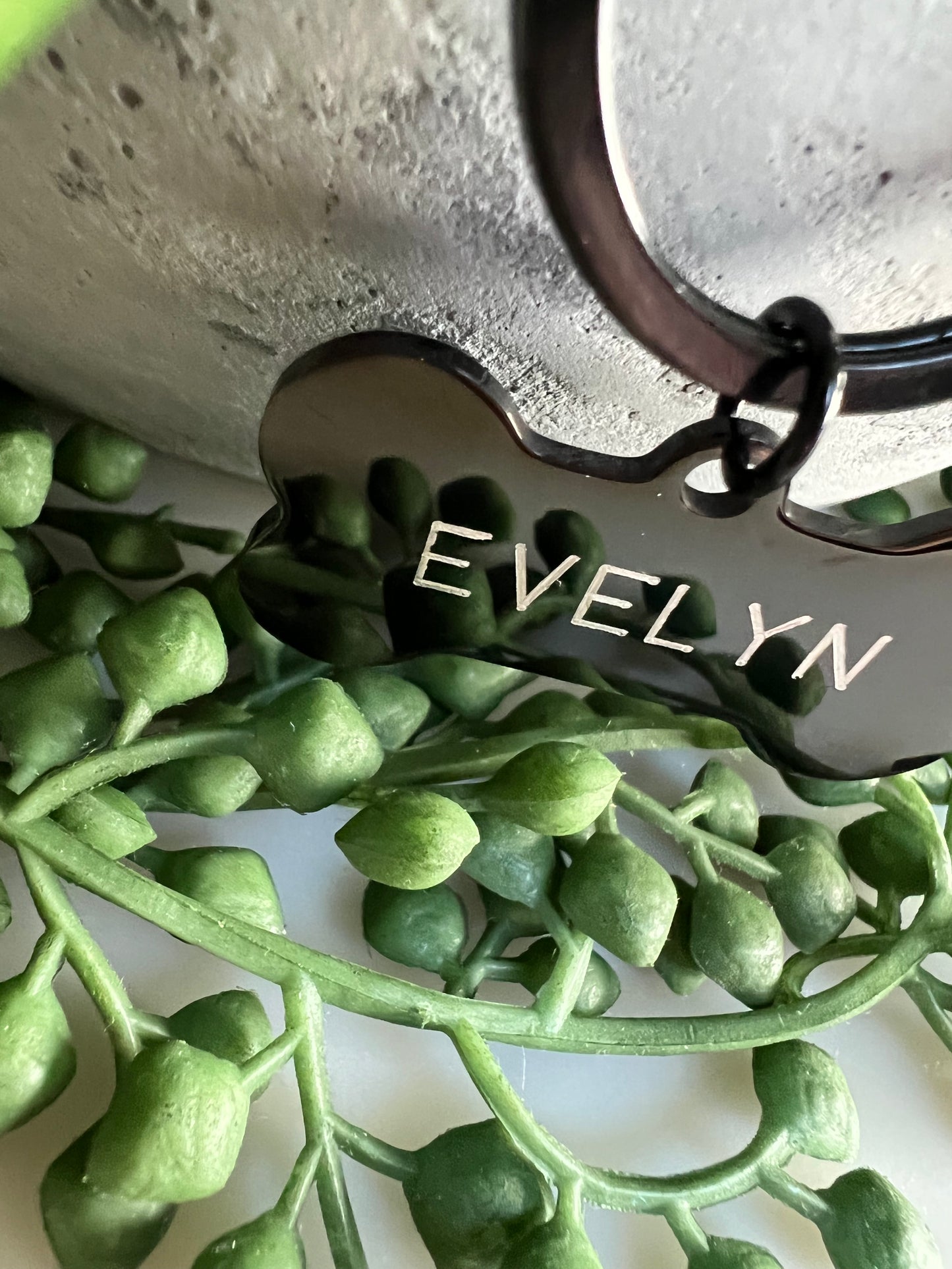 Bone Black Dog ID Tag | Premium Thick Engraved Steel | 4cm Dog Identification Tags Hunter & Co.
