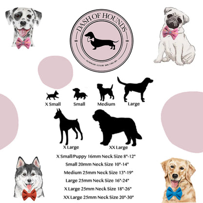 Raspberry Baby Pink Tweed Dog Collar Bow & Lead Set Dash Of Hounds